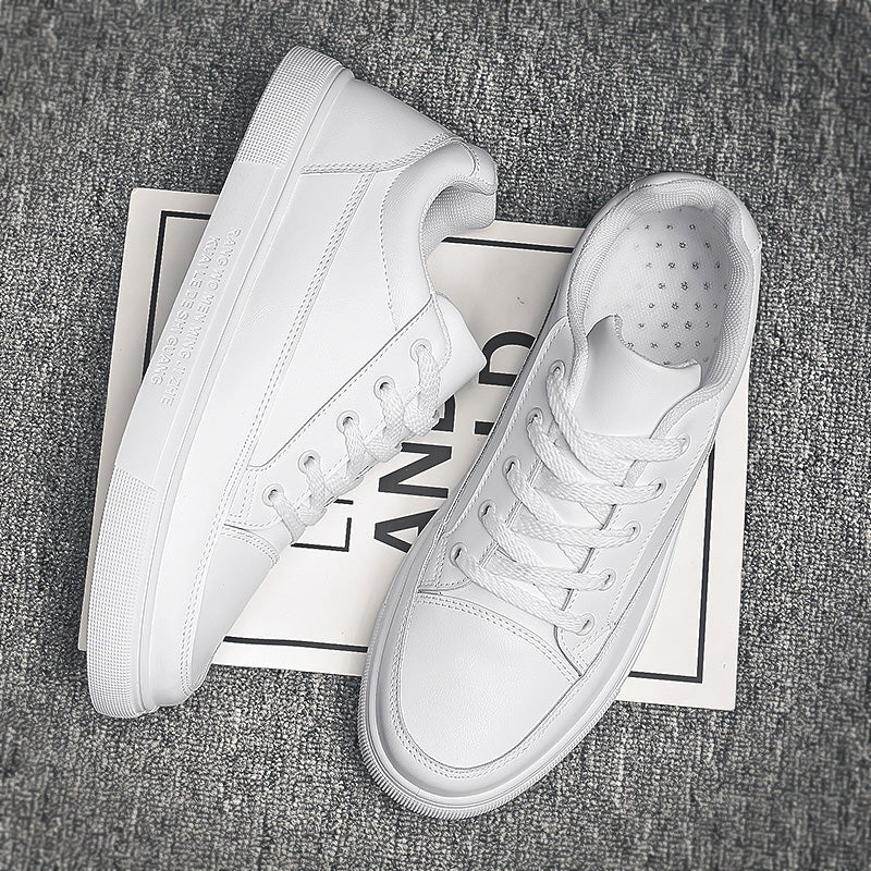 Casual Leather Shoes Men'S Winter Black Kitchen Chef Work Board Shoes Men'S Large Size Sneakers - Image 3